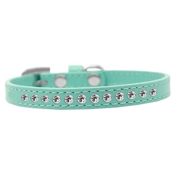 Clear Crystal Puppy CollarAqua Size 14, Mirage Pet Products, Mfr#: 611-01 AQ-14